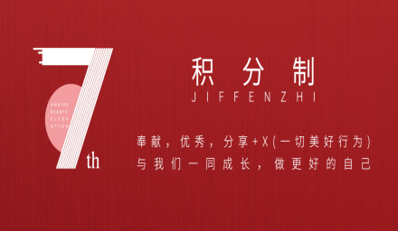 積分制7周年！來看看有哪些你想要的！